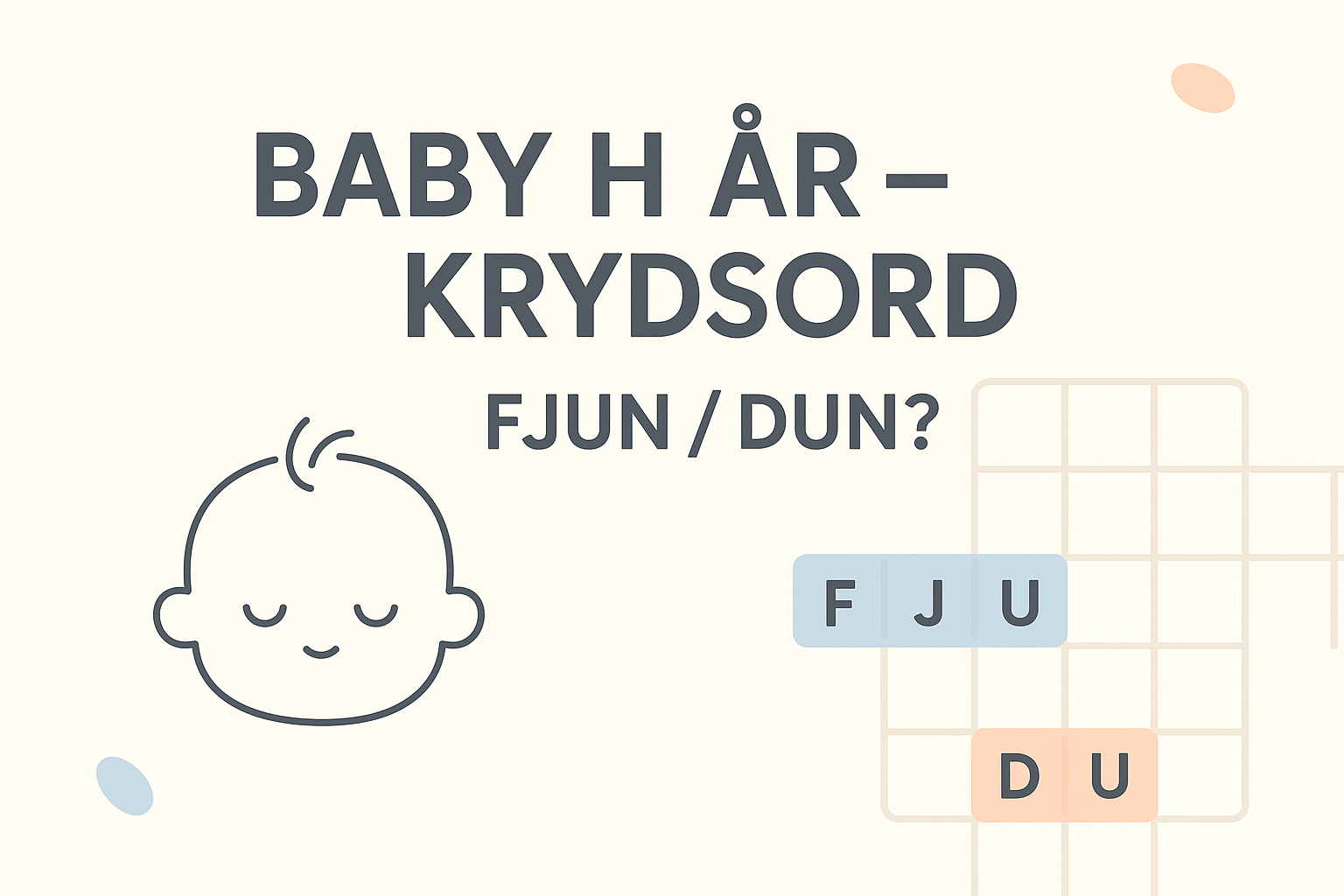Baby hår krydsord løsninger og tips