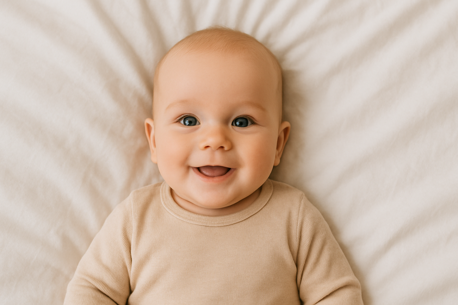 Nyfødt baby med forældre