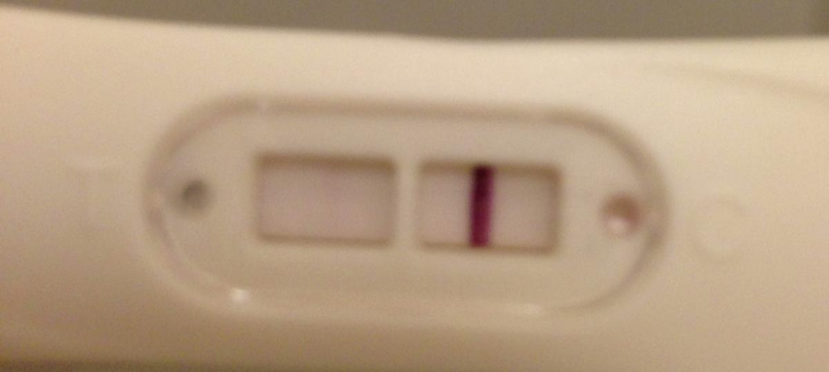 Streg graviditetstest utydelig Positiv test