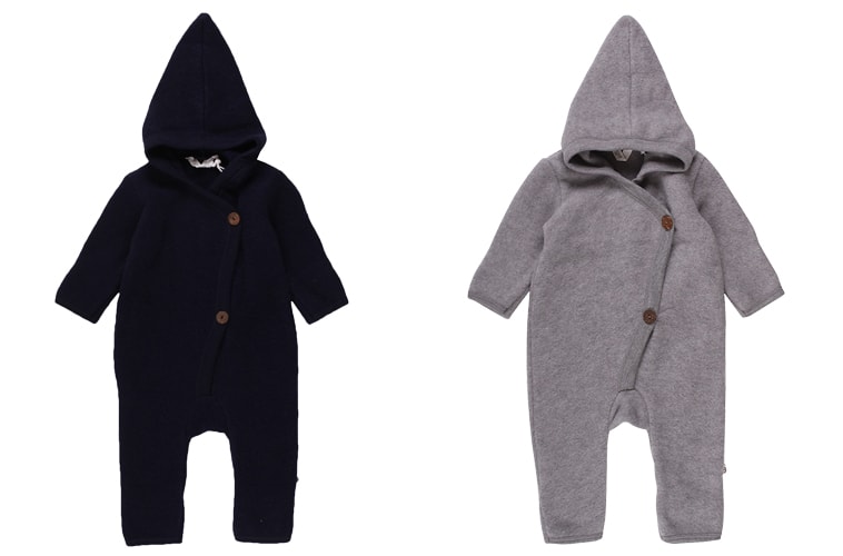 Musli-uldfleece-køredragter grå og sort