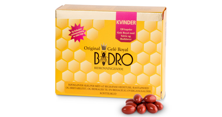 pakke med gelé royal bidro kapsler